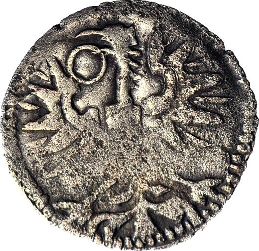 Аверс монеты - Денарий 1596 года CWF "Тип 1588-1612" - цена серебряной монеты - Польша, Сигизмунд III Ваза
