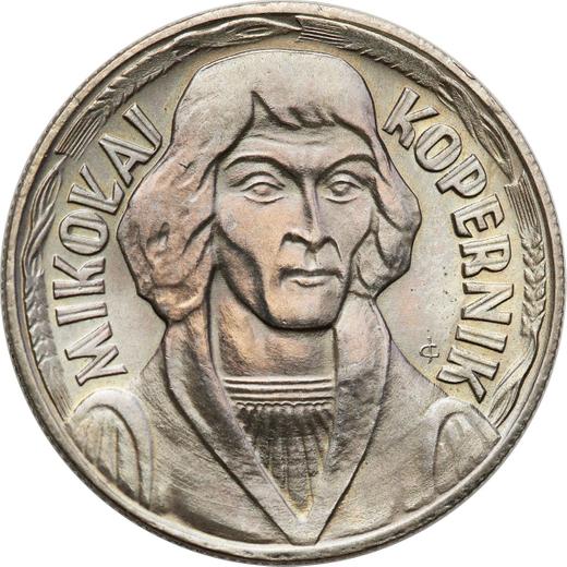 Reverso 10 eslotis 1968 MW JG "Nicolás Copérnico" - valor de la moneda  - Polonia, República Popular