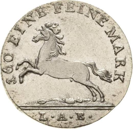 Аверс монеты - 3 мариенгроша 1819 года L.A.B. - цена серебряной монеты - Ганновер, Георг III