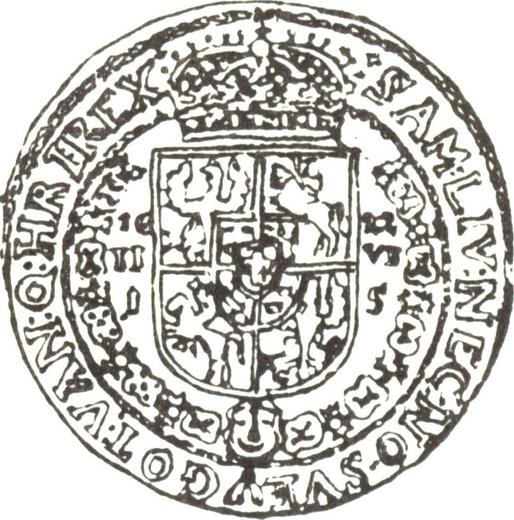 Реверс монеты - Полталера 1622 года II VE - цена серебряной монеты - Польша, Сигизмунд III Ваза