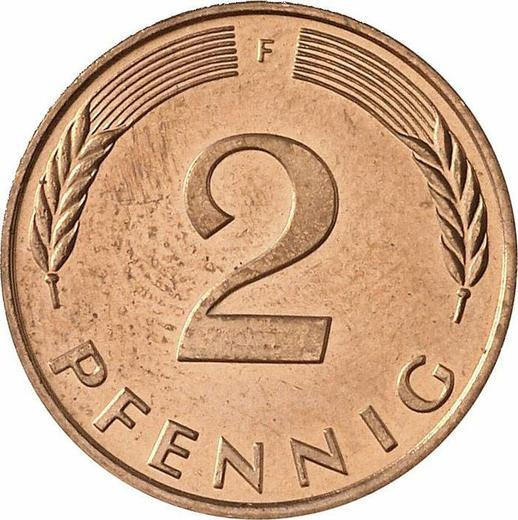 Anverso 2 Pfennige 1997 F - valor de la moneda  - Alemania, RFA