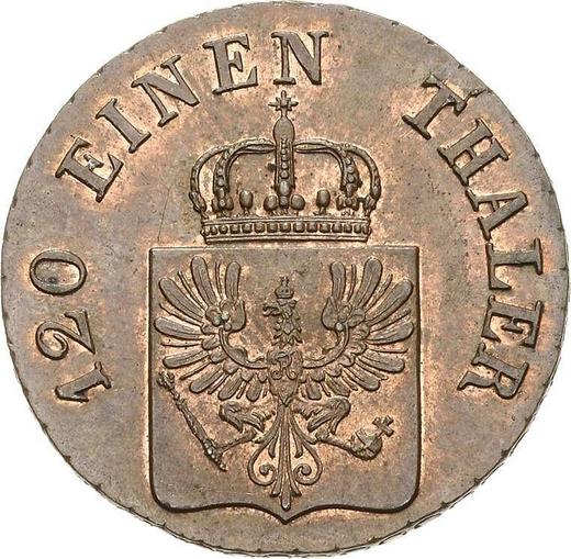 Аверс монеты - 3 пфеннига 1844 года A - цена  монеты - Пруссия, Фридрих Вильгельм IV