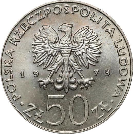 Awers monety - 50 złotych 1979 MW "Mieszko I" Miedź-nikiel - cena  monety - Polska, PRL