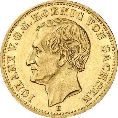 Awers monety - 10 marek 1872 E "Saksonia" - cena złotej monety - Niemcy, Cesarstwo Niemieckie