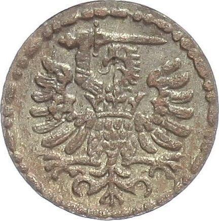 Реверс монеты - Денарий 1590 года "Гданьск" - цена серебряной монеты - Польша, Сигизмунд III Ваза