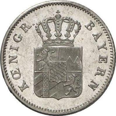 Аверс монеты - 6 крейцеров 1843 года - цена серебряной монеты - Бавария, Людвиг I