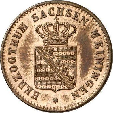 Anverso Medio kreuzer 1854 - valor de la moneda  - Sajonia-Meiningen, Bernardo II