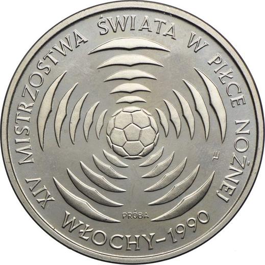 Reverso Pruebas 200 eslotis 1988 MW ET "Copa Mundial de Fútbol de 1990" Cuproníquel - valor de la moneda  - Polonia, República Popular