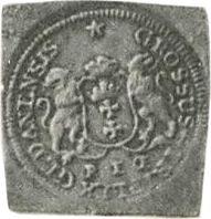 Reverso Trojak (3 groszy) 1760 REOE "de Gdansk" Klippe Plata pura - valor de la moneda de plata - Polonia, Augusto III