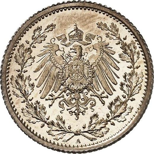 Реверс монеты - 1/2 марки 1919 года A - цена серебряной монеты - Германия, Германская Империя