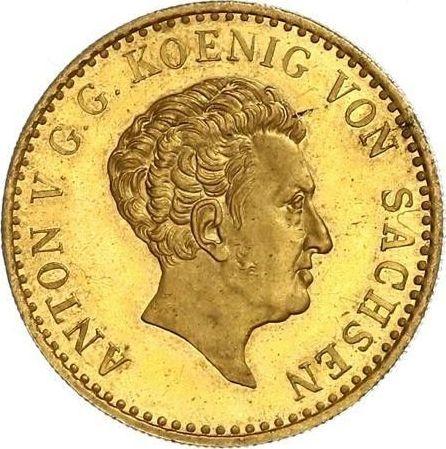 Аверс монеты - 5 талеров 1831 года S - цена золотой монеты - Саксония-Альбертина, Антон