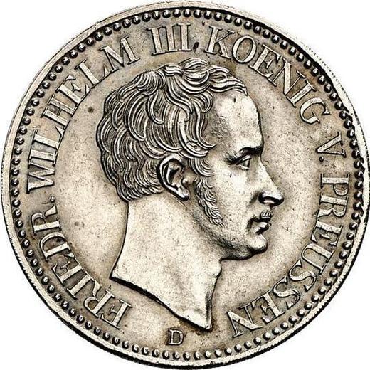 Awers monety - Talar 1828 D "Typ 1823-1828" - cena srebrnej monety - Prusy, Fryderyk Wilhelm III