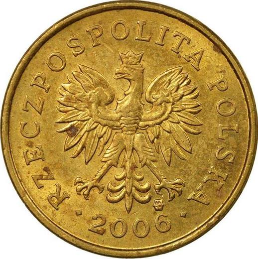 Аверс монеты - 2 гроша 2006 года MW - цена  монеты - Польша, III Республика после деноминации