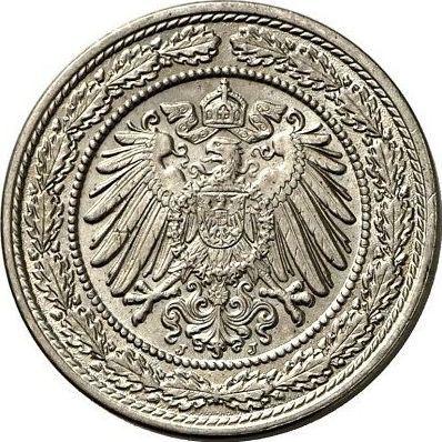 Реверс монеты - 20 пфеннигов 1890 года J "Тип 1890-1892" - цена  монеты - Германия, Германская Империя