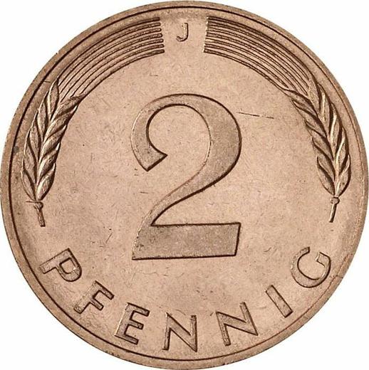 Anverso 2 Pfennige 1981 J - valor de la moneda  - Alemania, RFA