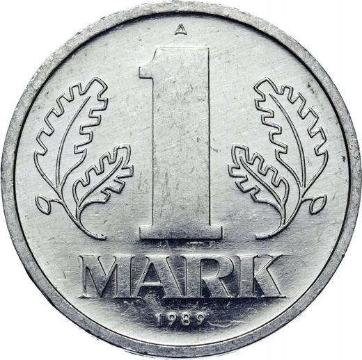 Anverso 1 marco 1989 A - valor de la moneda  - Alemania, República Democrática Alemana (RDA)