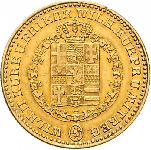 Awers monety - 5 talarów 1842 - cena złotej monety - Hesja-Kassel, Wilhelm II