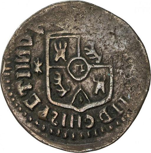 Аверс монеты - 1 куарто 1827 года M - цена  монеты - Филиппины, Фердинанд VII