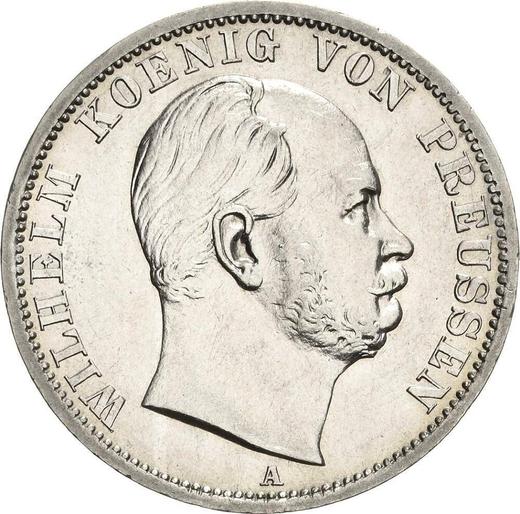 Аверс монеты - Талер 1868 года A - цена серебряной монеты - Пруссия, Вильгельм I