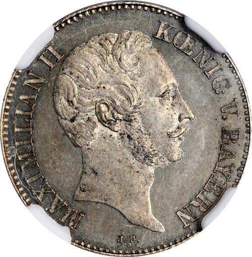 Аверс монеты - Дукат 1849 года Односторонний оттиск Серебро - цена серебряной монеты - Бавария, Максимилиан II