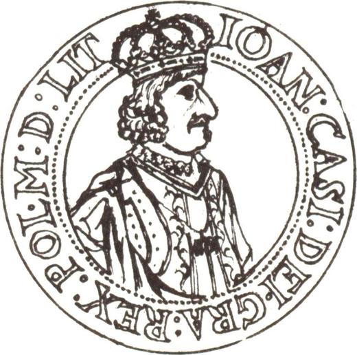 Anverso 5 ducados Sin fecha (1648-1668) GP "Tipo 1648-1649" - valor de la moneda de oro - Polonia, Juan II Casimiro