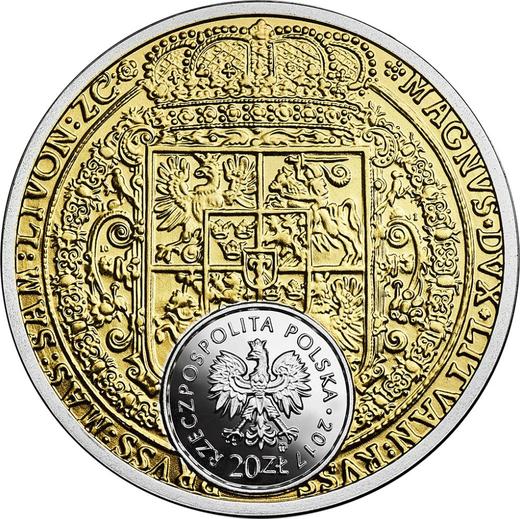 Awers monety - 20 złotych 2017 MW "100 dukatów Zygmunta III" - cena srebrnej monety - Polska, III RP po denominacji