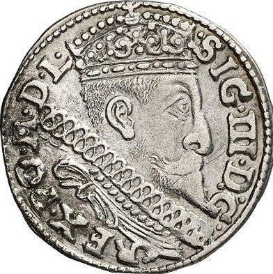 Anverso Trojak (3 groszy) 1598 IF HR "Casa de moneda de Poznan" - valor de la moneda de plata - Polonia, Segismundo III