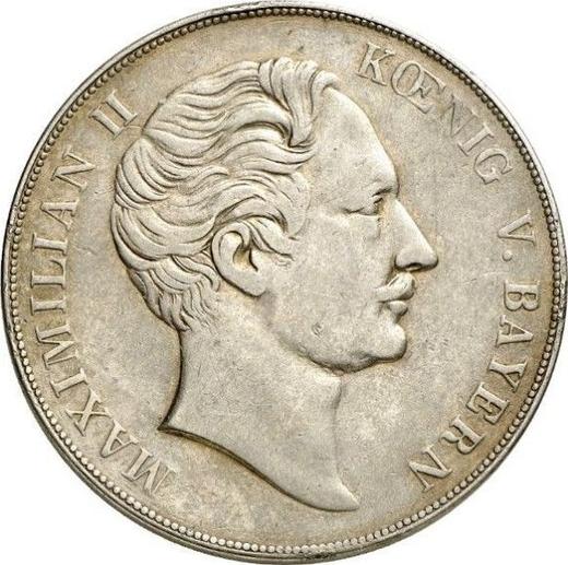 Аверс монеты - 2 гульдена без года (1855) "Статуя Мадонны" Никель - цена  монеты - Бавария, Максимилиан II