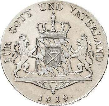 Rewers monety - Talar 1819 "Typ 1807-1825" - cena srebrnej monety - Bawaria, Maksymilian I