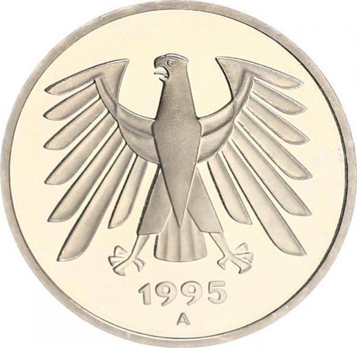 Реверс монеты - 5 марок 1995 года A - цена  монеты - Германия, ФРГ