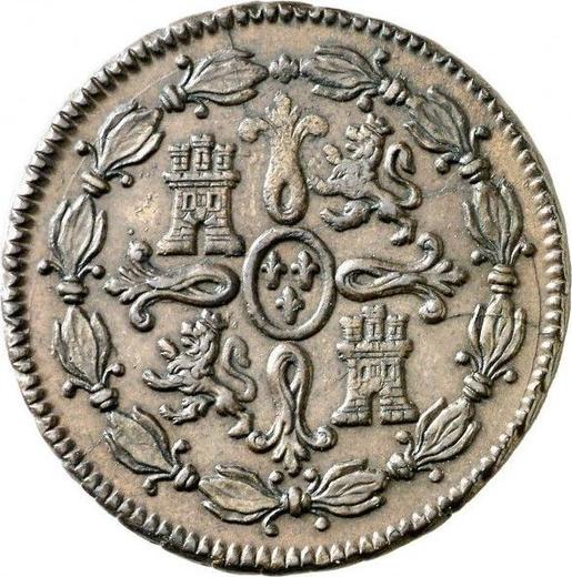 Rewers monety - 8 maravedis 1807 - cena  monety - Hiszpania, Karol IV