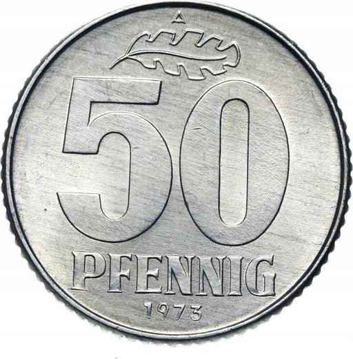 Аверс монеты - 50 пфеннигов 1973 года A - цена  монеты - Германия, ГДР