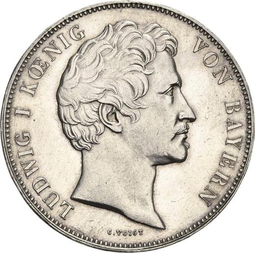 Anverso 2 táleros 1840 "Albrecht Durer" - valor de la moneda de plata - Baviera, Luis I