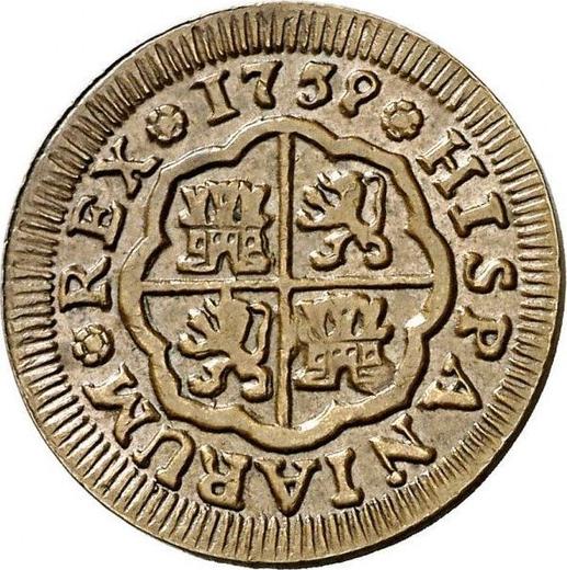 Reverse Pattern 1 Real 1759 S JV -  Coin Value - Spain, Ferdinand VI