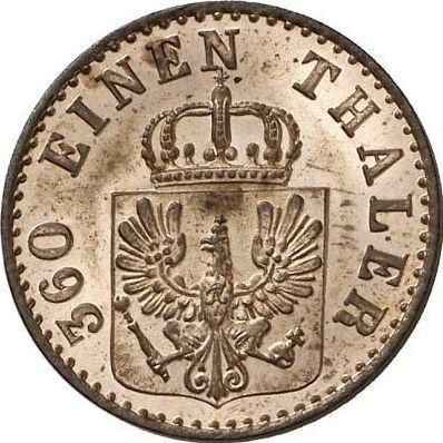 Аверс монеты - 1 пфенниг 1854 года A - цена  монеты - Пруссия, Фридрих Вильгельм IV