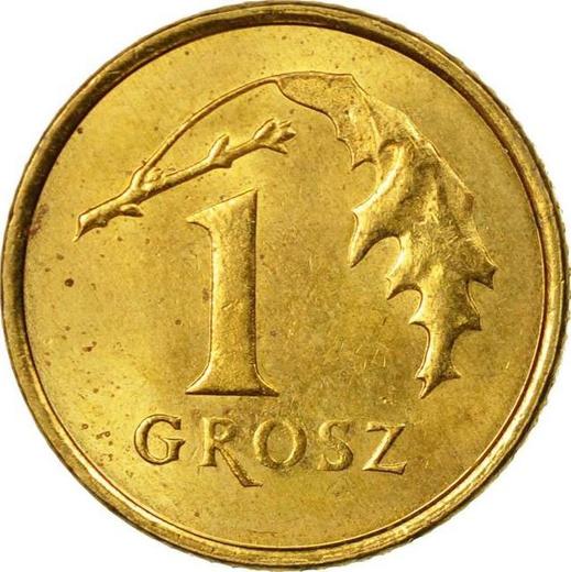 Rewers monety - 1 grosz 2004 MW - cena  monety - Polska, III RP po denominacji