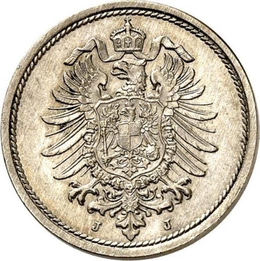 Reverso 10 Pfennige 1889 J "Tipo 1873-1889" - valor de la moneda  - Alemania, Imperio alemán