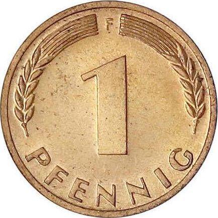 Аверс монеты - 1 пфенниг 1948 года F "Bank deutscher Länder" - цена  монеты - Германия, ФРГ