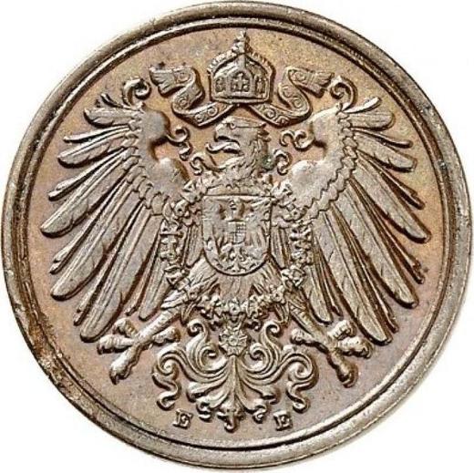 Rewers monety - 1 fenig 1896 E "Typ 1890-1916" - cena  monety - Niemcy, Cesarstwo Niemieckie