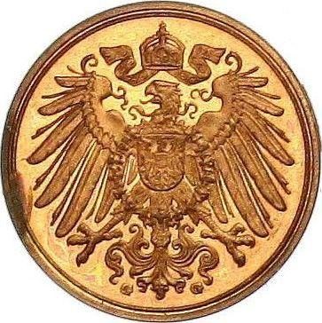 Реверс монеты - 1 пфенниг 1907 года G "Тип 1890-1916" - цена  монеты - Германия, Германская Империя