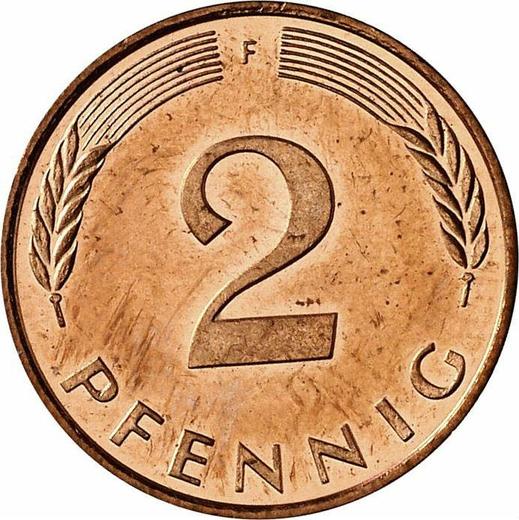 Anverso 2 Pfennige 1996 F - valor de la moneda  - Alemania, RFA