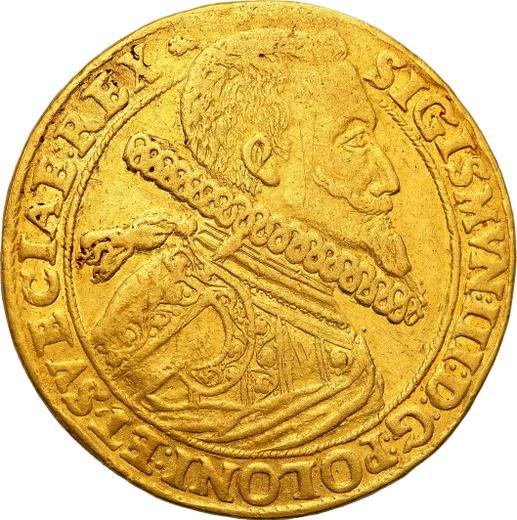 Аверс монеты - 10 дукатов (Португал) 1614 года - цена золотой монеты - Польша, Сигизмунд III Ваза