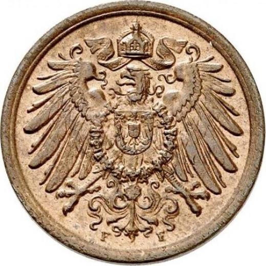 Reverse 2 Pfennig 1906 F "Type 1904-1916" -  Coin Value - Germany, German Empire