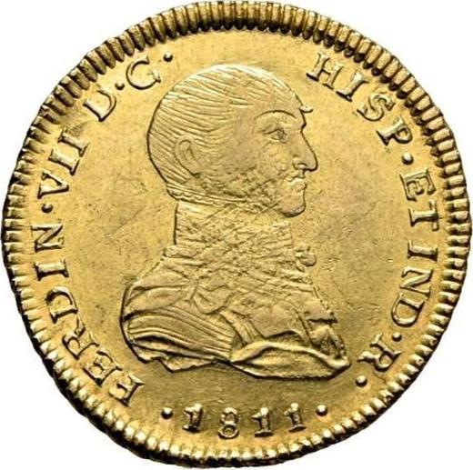 Аверс монеты - 1 эскудо 1811 года JP - цена золотой монеты - Перу, Фердинанд VII