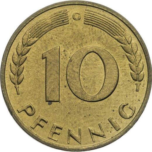 Obverse 10 Pfennig 1950 G - Germany, FRG