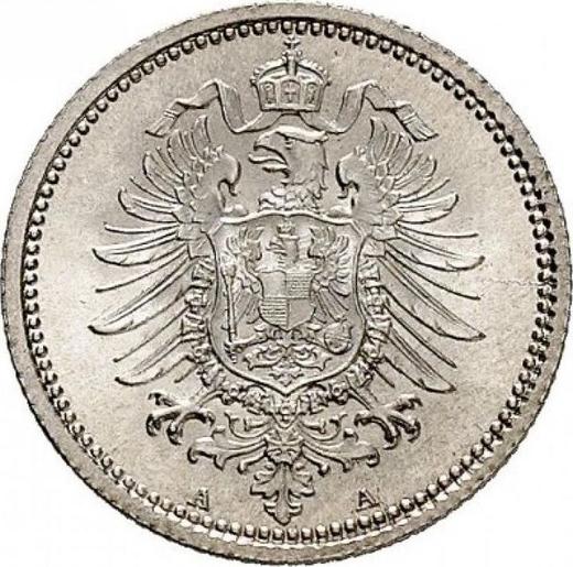 Reverso 20 Pfennige 1876 A "Tipo 1873-1877" - valor de la moneda de plata - Alemania, Imperio alemán