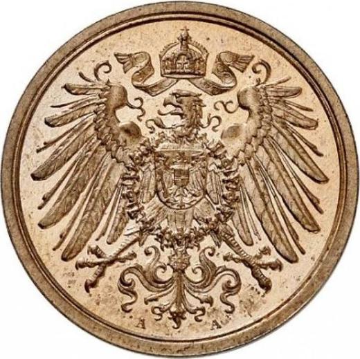 Реверс монеты - 2 пфеннига 1913 года A "Тип 1904-1916" - цена  монеты - Германия, Германская Империя
