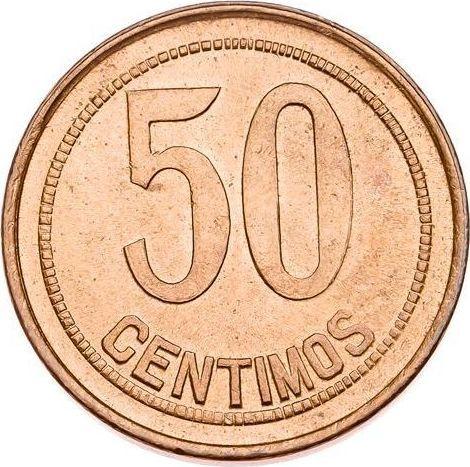 Реверс монеты - 50 сентимо 1937 года - цена  монеты - Испания, II Республика