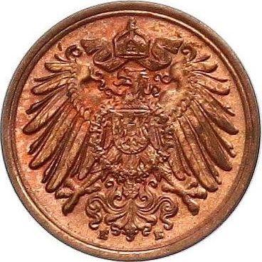 Реверс монеты - 1 пфенниг 1906 года E "Тип 1890-1916" - цена  монеты - Германия, Германская Империя