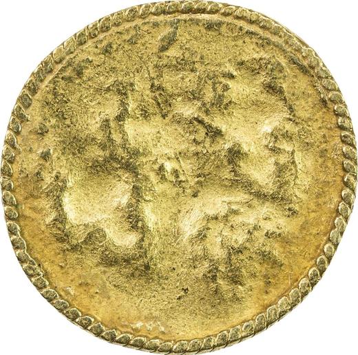 Rewers monety - 1/2 fuanga 1856 - cena złotej monety - Tajlandia, Rama IV